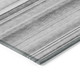 9' X 12' Gray Striped Washable Non Skid Indoor Outdoor Area Rug