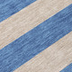 9' X 12' Tan Striped Washable Non Skid Indoor Outdoor Area Rug