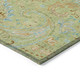 5' X 8' Artichoke Green Paisley Washable Indoor Outdoor Area Rug