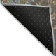 10' X 14' Brown Aqua and Gold Paisley Washable Non Skid Indoor Outdoor Area Rug