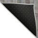 2' X 8' Gray Blue and Green Plaid Washable Non Skid Indoor Outdoor Area Rug