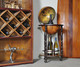 17" X 17" X 35" Globe Bar Table 330Mm 4 Legs Stand  Red