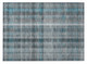2' X 3' Teal Plaid Washable Non Skid Indoor Outdoor Area Rug