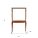 15" Brown And Clear Glass Standard Display Stand