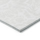 8' X 10' Ivory Floral Washable Non Skid Indoor Outdoor Area Rug