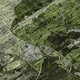 5' X 8' Green and Gray Abstract Washable Indoor Outdoor Area Rug