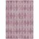 5' X 8' Blush Geometric Washable Non Skid Indoor Outdoor Area Rug