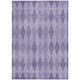 10' X 14' Purple Geometric Washable Non Skid Indoor Outdoor Area Rug