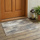 3' X 5' Taupe And Gray Abstract Washable Indoor Outdoor Area Rug