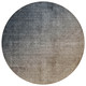 8' Taupe And Gray Round Ombre Washable Indoor Outdoor Area Rug