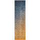 8' Gold Ombre Washable Indoor Outdoor Runner Rug