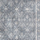 4' X 6' Blue Floral Distressed Area Rug