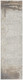 8' Gray and Ivory Abstract Non Skid Runner Rug