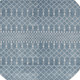 8' Blue And Ivory Geometric Round Rug