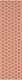 8' Coral And Ivory Geometric Indoor Outdoor Runner Rug