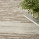8' Ivory And Brown Geometric Runner Rug