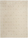 7' X 9' Beige Geometric Area Rug