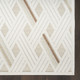 7' X 9' Cream Geometric Area Rug