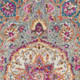 10' Gray Blue And Yellow Medallion Runner Rug