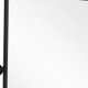 31" Black Metal Tilting Framed Accent Mirror