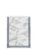 49" Silver And White Wood Faux Marble Lighted Five Drawer Dresser