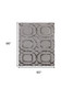 5' X 8' Gray and Dark Gray Abstract Geometric Hand Tufted Area Rug