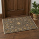 2' X 3' Brown and Gold Wool Geometric Hand Knotted Area Rug