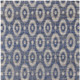 5' X 8' Blue and Tan Geometric Hand Woven Area Rug