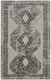 7' X 10' Gray and Ivory Abstract Power Loom Worn Faded Area Rug