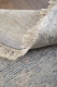 2' X 3' Gray Blue and Taupe Abstract Hand Woven Distressed Area Rug With Fringe