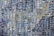 10' X 14' Blue and Ivory Abstract Hand Woven Distressed Area Rug With Fringe