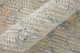 9' X 12' Tan Brown and Blue Floral Hand Woven Distressed Area Rug With Fringe