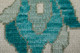 8' X 12' Green and Ivory Wool Floral Hand Knotted Area Rug With Fringe