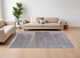 8' X 10' Gray and Ivory Abstract Hand Tufted Area Rug