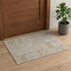 3' X 5' Yellow and Ivory Abstract Hand Woven Area Rug