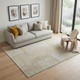 5' X 8' Yellow and Ivory Abstract Hand Woven Area Rug