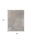 5' X 8' Tan and Blue Abstract Hand Woven Worn Faded Area Rug