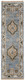 14' Ivory Tan and Blue Wool Oriental Hand Knotted Runner Rug With Fringe