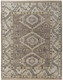 9' X 12' Ivory Gray And Brown Wool Geometric Hand Knotted Area Rug With Fringe