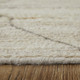 8' X 12' Ivory And Tan Wool Moroccan Hand Knotted Area Rug