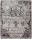 8' X 10' Gray Black and Red Ikat Power Loom Area Rug