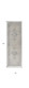 10' Gray Blue and Taupe Oriental Power Loom Runner Rug With Fringe
