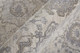 2' X 3' Gray and Ivory Oriental Power Loom Worn Faded Area Rug With Fringe