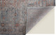 8' X 10' Gray Ivory and Orange Oriental Power Loom Worn Faded Area Rug With Fringe