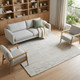 6' X 9' Gray and Ivory Abstract Hand Woven Worn Faded Area Rug
