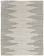 8' X 10' Gray and Ivory Ombre Hand Woven Area Rug