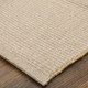 8' X 10' Ivory and Tan Hand Woven Area Rug