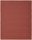 9' X 12' Red and Tan Hand Woven Area Rug