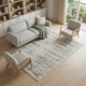 7' X 10' Ivory and Brown Geometric Power Loom Area Rug