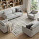 10' X 14' Ivory and Brown Geometric Power Loom Area Rug
